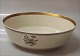 9593-947 Salad bowl, round  21,5 cm Golden Clover # 947 (Cream) Royal Copenhagen (Old Liselund)