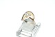 Ladies ring with white pearl in 14 carat goldSize 57