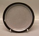 INGRID Cake plate 19 cm Brown and Grey  Stoneware Danish Art Pottery Knabstrup