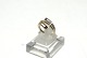 Elegant ladies ring in 14 carat gold and white goldSize 57