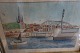 Akvarel af Sønderborg Gammel bro i den gamle rammeÅr 1940 af Fritz Carstensen (død i 2015)30cm x 40cmDenne akvarel er fremstillet kort tid før, Fritz Carstensen og hans tvillingebror Johannes Carstensen i 1941 blev en del af det illegale arbejde