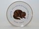 Royal Copenhagen Mindeplatte fra 1980Dansk Pelsdyravlerforening