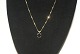 Elegant Necklace with black onyx 8 carat goldLength 42 cm