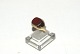 Signet ring in 8 carat gold with carnelian.Size 68