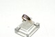 Ladies ring with pink stone in 8 carat goldSize 57