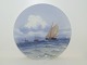 Bing & GrøndahlPlate med sejlbåde udfordringer Kronborg fra 1915-1948