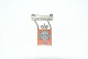 Georg Jensen brooch in sterling silver with chainRoyal mark 1870-1940. Kong Christian X