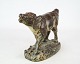 Royal Copenhagen stoneware figure in the shape of a calf, no.: 21735 by Knud Kyhn.