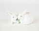 Kgl. porcelænsfigur i form af et par kaniner.