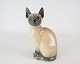 Kgl. porcelænsfigur, siamesisk kat, nr.: 3281 af Royal Copenhagen.