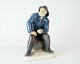 Porcelænsfigur den gamle fiske fra Skagen, nr. 2370, af Bing og Grøndahl.