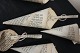 Old Christmas decorationCornets made of paper with Gothic types / German hand