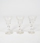 Sæt af tre Lalaing glas af Holmegaard, i flot antik stand fra 1930erne. 