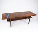 Sofabord i teak med blå klinker af dansk design fra 1960erne.5000m2 udstilling.