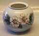 Kongelig Dansk 2630-42-6 Kgl.  Kuglevase frugtblomster og sommerfugl ca.14.5 x 18 cm