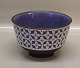 3126 RC Faience Thule Bowl 10 x 17 cmAnni Jeppesen 1962 Aluminia Copenhagen Faience