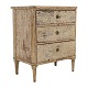 Original decorated late 18th century Gustavian commode. Sweden circa 1780. H: 84cm. W: 74cm. D: 44cm