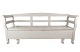 Gråmalet gustaviansk slagbænk med opbevaring, i flot antik stand fra 1840erne. 5000m2 udstilling.