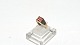 Elegant lady ring with garnet in 14 carat goldSize 55