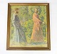 Litografi navngivet Kristus og Peter af P. W. Johannsen fra 1910. 