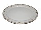 Hvidt med Guldguirlande Art Nouveau  Stegefad 38 cm.