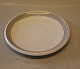 028 a Cake plate 15.5 cm (306) Norma B&G White with grey and gold rim form 674