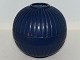 Ipsen art potteryDark blue round vase
