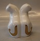 B&G Porcelain B&G 4201 Two cats, gold decorated on white 17 x 15 cm Agnethe Jorgensen