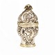 Hovedvandsæg i delvist forgyldt sølv, rokoko. A. C. Boetewadt, Tønder, 1761-1815. H: 6,9cm