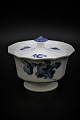 Rare Royal Copenhagen Blue Flower Angular jam jar with lid.H: 10cm. Dia.:13,5cm.