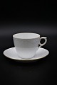 Royal Copenhagen Tradition, White Half lace with gold edge coffee cup. Cup Dia: 7,5 cm.  RC#1275/756.