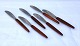 6 stk frugtkniveteak skaft