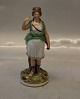 Royal Copenhagen 12126 RC Diana the Roman Goddess of hunting 18.5 cm broken staff / bow Juliane Marie stemplet Signeret EH Else Hasselriis