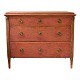 Original decorated chest of drawers. In the manner of Asplind, Falun, Sweden, circa 1780. H: 82cm. B: 100cm. D: 53cm