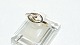 Ladies Ring with Stone in 8 Karat GoldSize 56