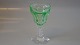 White wine glass light green #Lalaing Crystal glassSOLD