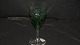 White wine Dark green #Ulla Crystal glass from Holmegaard.Height 14.6 cm