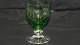 Grøn hvidvinsglas #Bygholm fra Holmegaard.Højde 10 cm