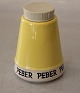 Pepper - "Peber" 9.5 cm, yellow Spice jars and kitchen boxes Kronjyden Randers