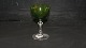Hvidvinsglas Grøn #Jægersborg Glas fra Holmegaard.Højde 12,5 cm