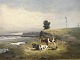 V. Birkholm(Mark Osman Curtis)Beach meadow with calves850 DKK
