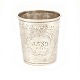 Late 17th century silver cup by Mogens Thommesen Løwenhertz dated 1696. H: 6,5cm. W: 48gr