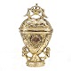 Danish gilt silver vinaigrette. Bendix Christensen, Copenhagen, circa 1773. H: 8,7cm. W: 62gr
