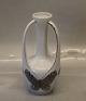 Kongelig Dansk  064-606 Kgl Art nouveau sommerfuglevase med 3 hanke  18 cm præ 1923 maler # 73