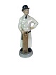 Kgl. porcelænsfigur, Slagter, nr.: 4645.5000m2 udstilling.