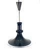 Black pendant, Etude 300, of opaline glass designed by Michael Bang in 1978 for Holmegaard.