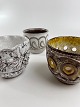 Retro flower pots, 1960s, 1970s, one from Strehla, barrel lava