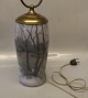 B&G 8469-95 Lamp decorate with Birchs by Margrethe Hyldahl MH 27.5 cm + lamp mounting B&G Porcelain