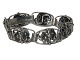Johannes Torlyk sølvArmbånd med blomster fra ca. 1950-1960
