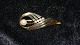 Elegant Brooch in 14 carat goldStamped 585Length 5.5 cm